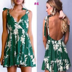 💚Summer  backless dress